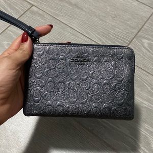Coach Metallic Wristlet